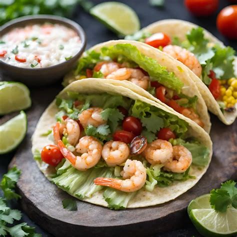 How many carbs are in shrimp and zucchini tacos - calories, carbs, nutrition