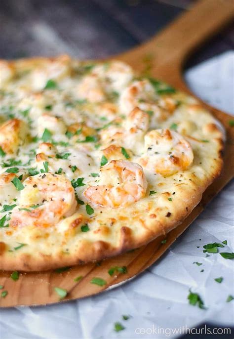 How many carbs are in shrimp scampi pizza - calories, carbs, nutrition