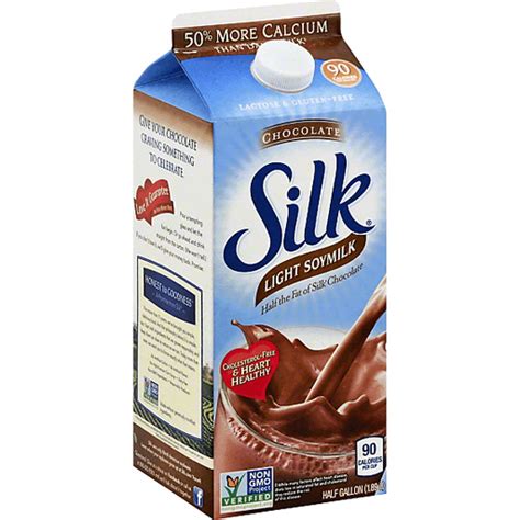 How many carbs are in silk light chocolate, soymilk - calories, carbs, nutrition