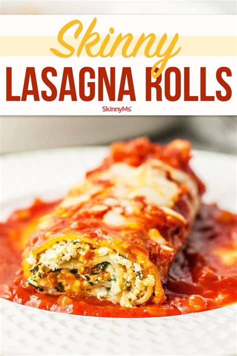 How many carbs are in skinny lasagna rolls - calories, carbs, nutrition