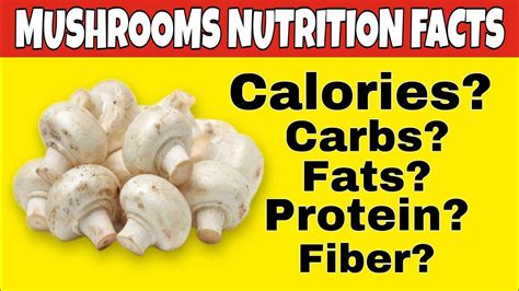 How many carbs are in sliced fresh mushrooms - calories, carbs, nutrition