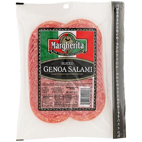 How many carbs are in sliced genoa salami (48144.24) - calories, carbs, nutrition