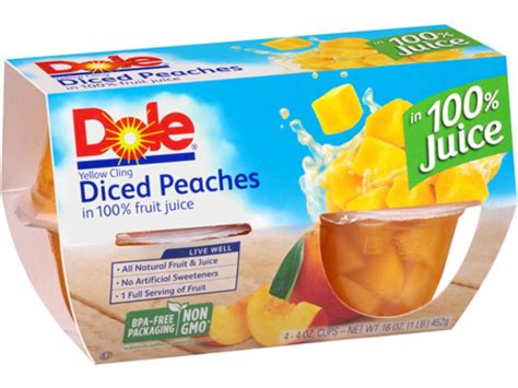 How many carbs are in sliced peaches in 100% fruit juice - calories, carbs, nutrition