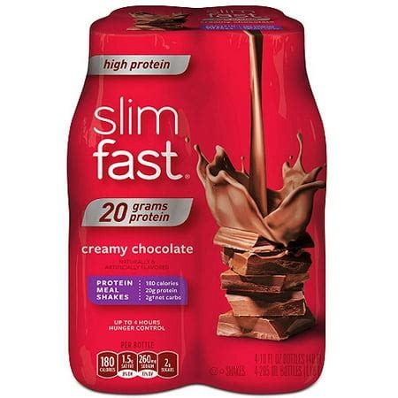 How many carbs are in slimfast 3, 2, 1 creamy chocolate - calories, carbs, nutrition