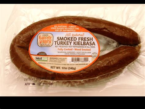 How many carbs are in smoked fresh turkey kielbasa - calories, carbs, nutrition