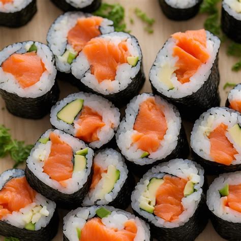 How many carbs are in smoked salmon sushi roll - calories, carbs, nutrition