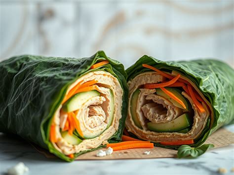 How many carbs are in smoked turkey hummus wrap with baby carrots - calories, carbs, nutrition