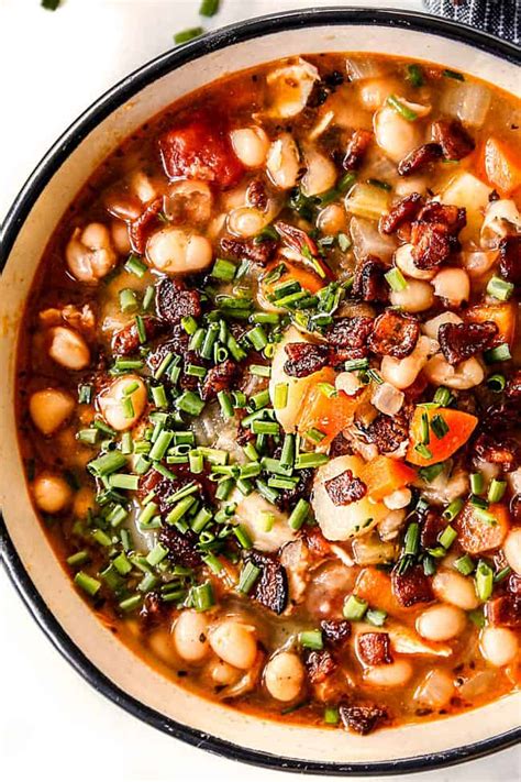 How many carbs are in smokey navy bean soup - calories, carbs, nutrition