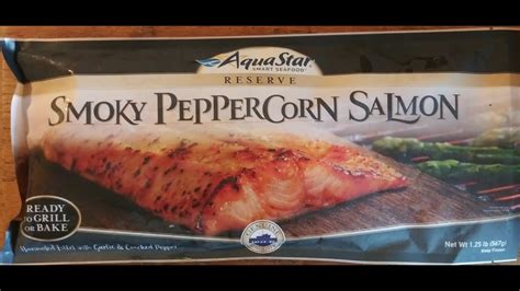 How many carbs are in smoky peppercorn salmon - calories, carbs, nutrition