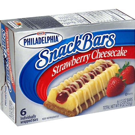 How many carbs are in snack bars - strawberry cheesecake - calories, carbs, nutrition