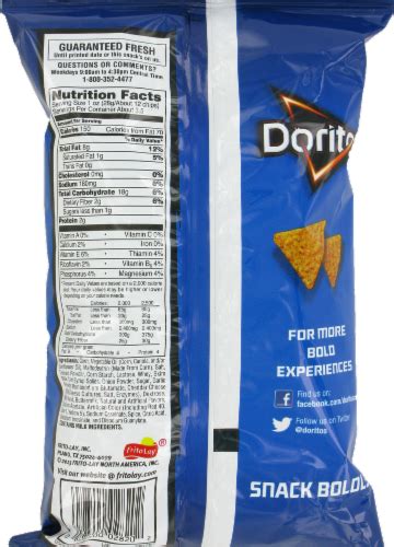How many carbs are in snacks, tortilla chips, ranch-flavor - calories, carbs, nutrition