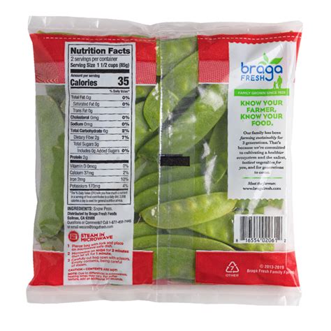 How many carbs are in snow peas with peppers - calories, carbs, nutrition