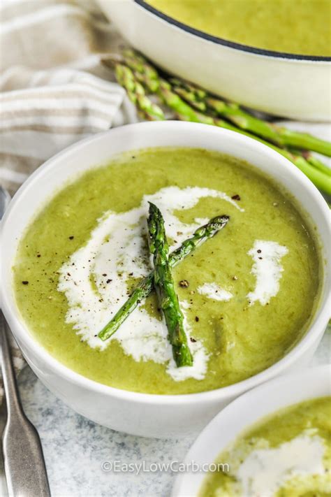 How many carbs are in soup cream of asparagus 8 oz - calories, carbs, nutrition