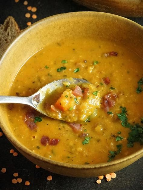 How many carbs are in soup lentil bacon 16 oz - calories, carbs, nutrition