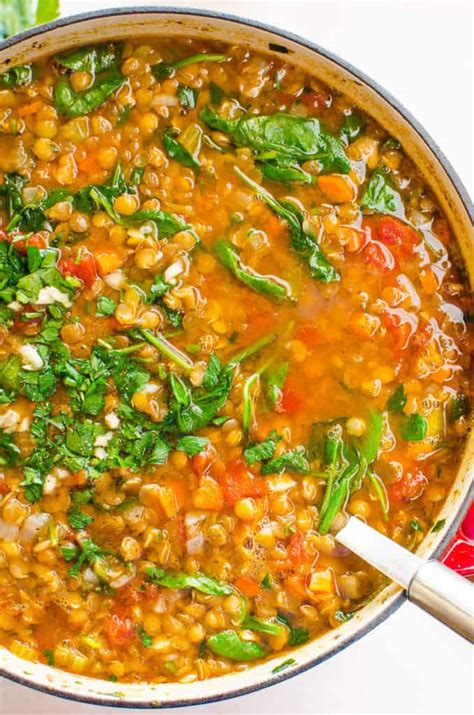 How many carbs are in soup lentil spinach vegetarian 12 oz - calories, carbs, nutrition