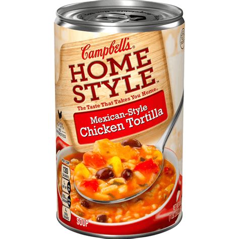 How many carbs are in soup tortilla chicken steamed campbells 6 oz - calories, carbs, nutrition