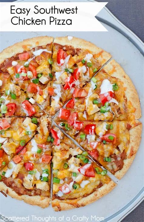 How many carbs are in southwest chicken wheat pizza - calories, carbs, nutrition