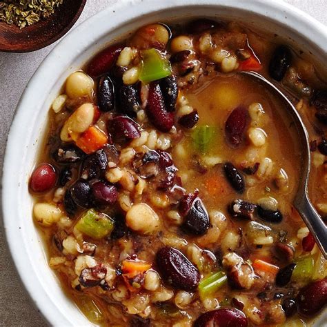 How many carbs are in southwest three bean barley soup - calories, carbs, nutrition