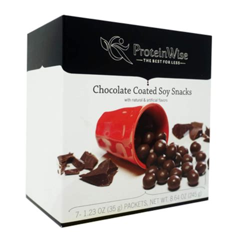 How many carbs are in soy snacks - chocolate - calories, carbs, nutrition