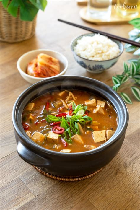 How many carbs are in soybean and clam stew (doenjang jjigae) - calories, carbs, nutrition