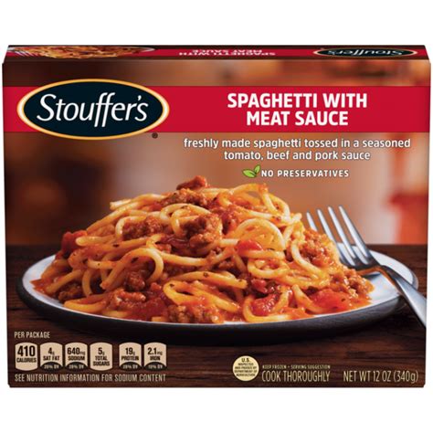 How many carbs are in spaghetti with meat sauce, frozen entree - calories, carbs, nutrition