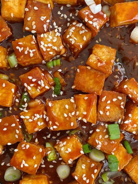 How many carbs are in spicy ginger sesame tofu - calories, carbs, nutrition