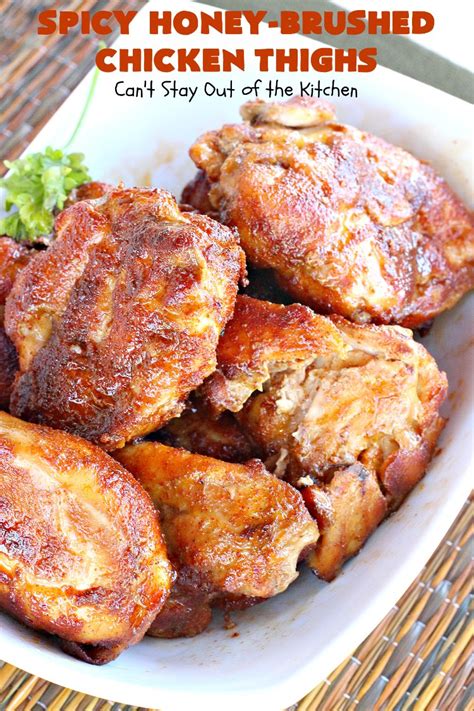 How many carbs are in spicy honey-brushed chicken thighs - calories, carbs, nutrition