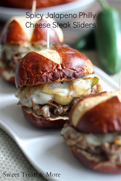 How many carbs are in spicy jalapeno philly cheese steak sliders - calories, carbs, nutrition