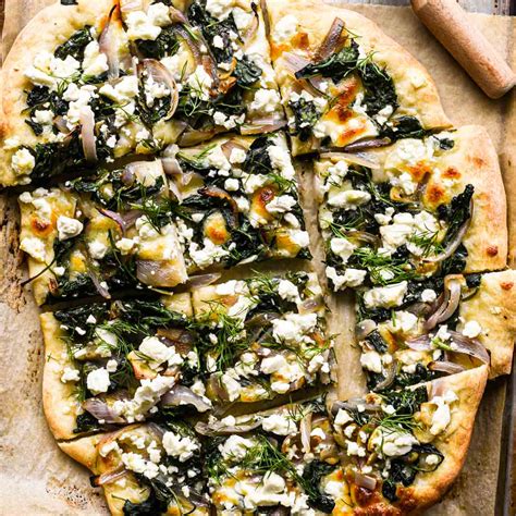 How many carbs are in spinach and feta pizza - calories, carbs, nutrition