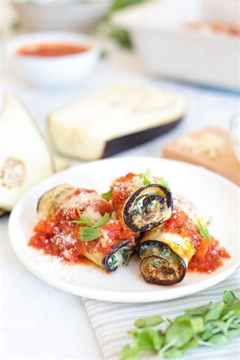 How many carbs are in spinach eggplant rollentini - calories, carbs, nutrition