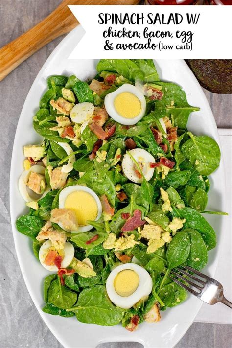 How many carbs are in spinach salad w/bacon & parmesan - calories, carbs, nutrition