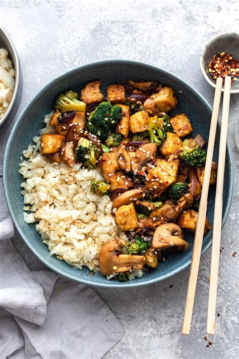 How many carbs are in stir fry tofu with vegetables - calories, carbs, nutrition