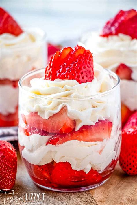 How many carbs are in strawberries and cream mini dessert - calories, carbs, nutrition