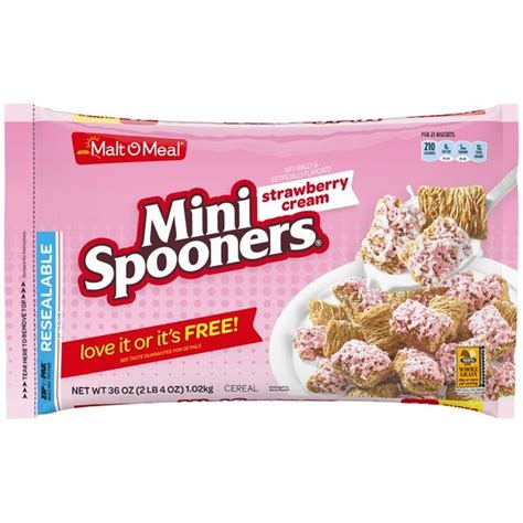 How many carbs are in strawberry cream mini spooners - calories, carbs, nutrition