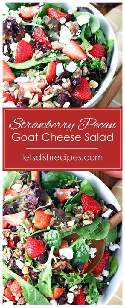 How many carbs are in strawberry pecan goat cheese salad - calories, carbs, nutrition