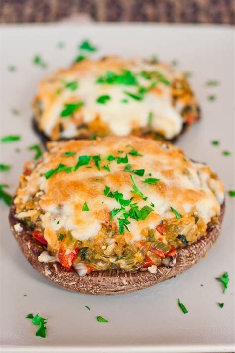 How many carbs are in stuffed portobello mushroom - calories, carbs, nutrition