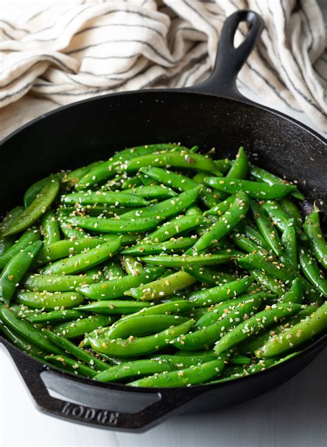 How many carbs are in sugar snap pea stir fry - calories, carbs, nutrition