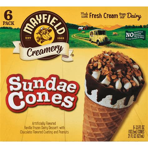 How many carbs are in sundae cone mint & chip - calories, carbs, nutrition