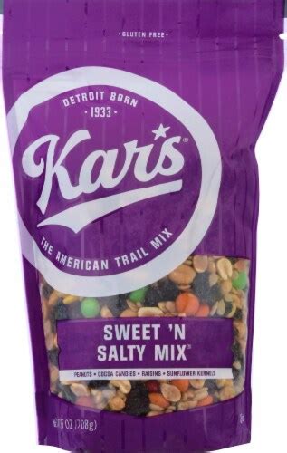 How many carbs are in sweet and salty mix, kar's - calories, carbs, nutrition