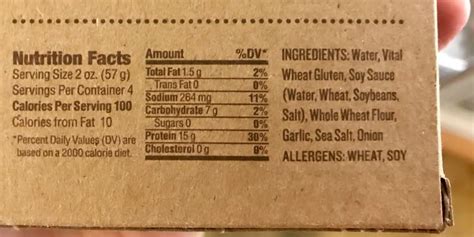 How many carbs are in sweet and spicy seitan - calories, carbs, nutrition