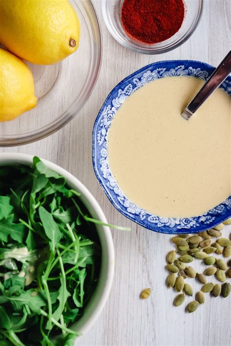 How many carbs are in tahini dressing - calories, carbs, nutrition