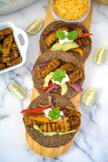 How many carbs are in tempeh fajitas - calories, carbs, nutrition