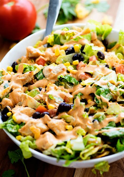 How many carbs are in tex mex chicken salad - calories, carbs, nutrition