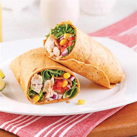 How many carbs are in tex-mex chicken salad wrap - calories, carbs, nutrition