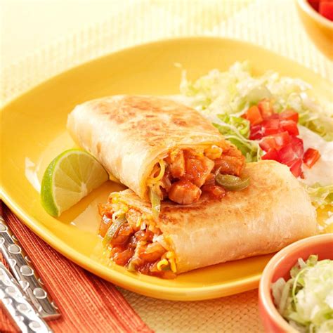 How many carbs are in texas bbq chicken burritos - calories, carbs, nutrition