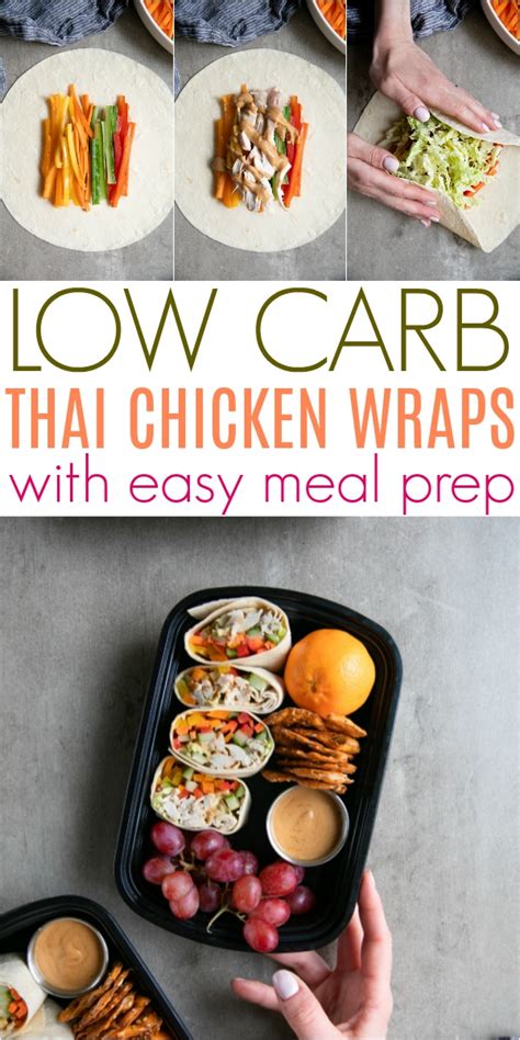 How many carbs are in thai chicken wrap df - calories, carbs, nutrition