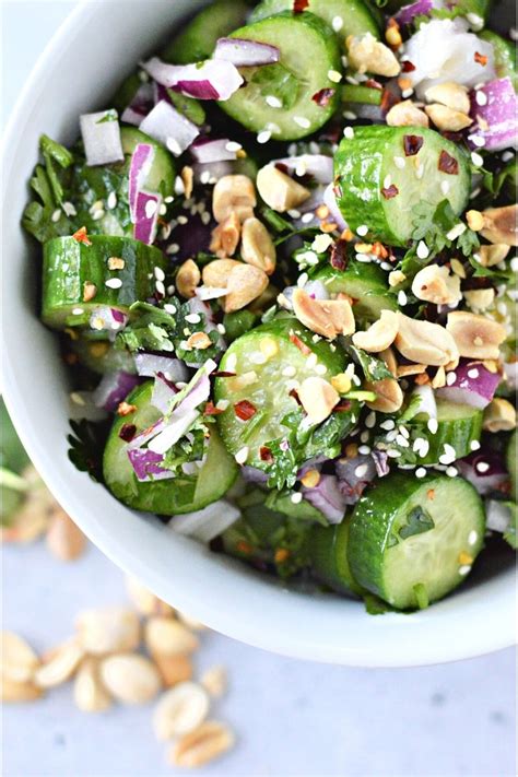 How many carbs are in thai cucumber salad - calories, carbs, nutrition