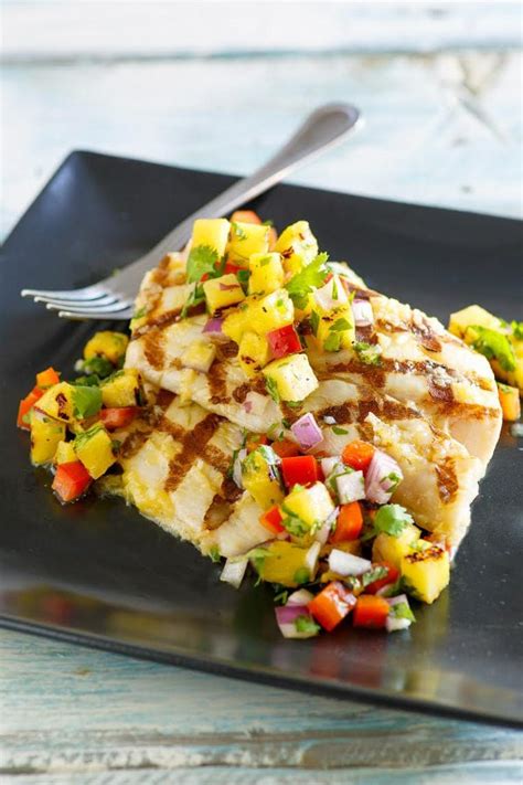 How many carbs are in thai grilled mahi mahi with pineapple - calories, carbs, nutrition