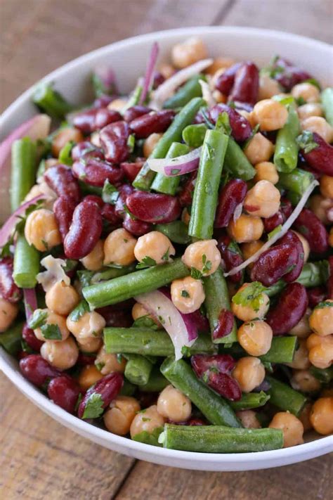 How many carbs are in three bean salad - calories, carbs, nutrition