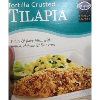 How many carbs are in tilapia - tortilla crusted - calories, carbs, nutrition